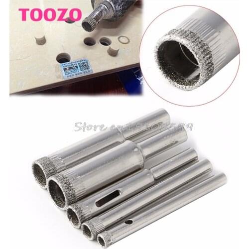 Hole Saw Drill Bits Set Tile Ceramic Cutter Glass Marble 5mm-12mm 5 Pcs Diamond G08 Whosale&DropShip