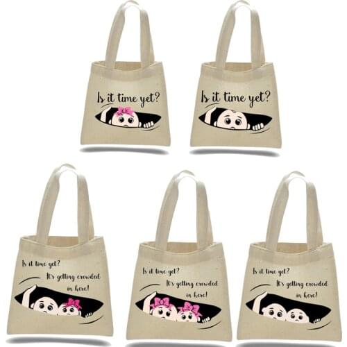 Pregnancy Announcement peeping baby Baby shower Gender reveal boy girl twins mom mommy to be decoration supplies candy gift bag