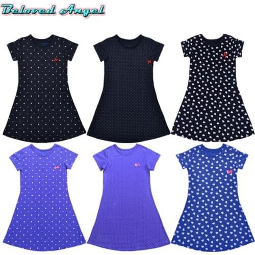 Princess Dress Baby Girl Short Sleeve Clothes Cotton Kids Summer Jersey Dress Robe Fille Toddler Dresses Girls Costume Children
