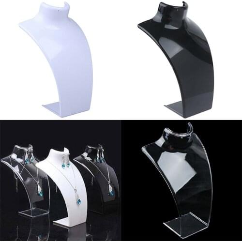 Pendant Earrings Stand Jewelry Necklace Pendant Earrings Display Stand Plastic Mannequin Bust Acrylic
