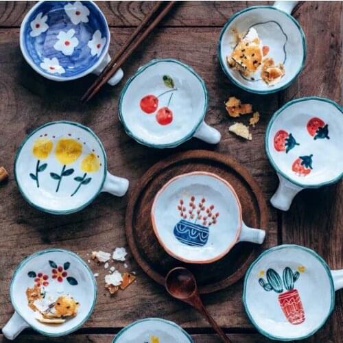 תרסיס שמן Dipping Dish Hot Pot Soy Sauce Vinegar 오일스프레이 Cute Strawberry Ceramic Seasoning Gome Japanese Handmade бутылка распыли