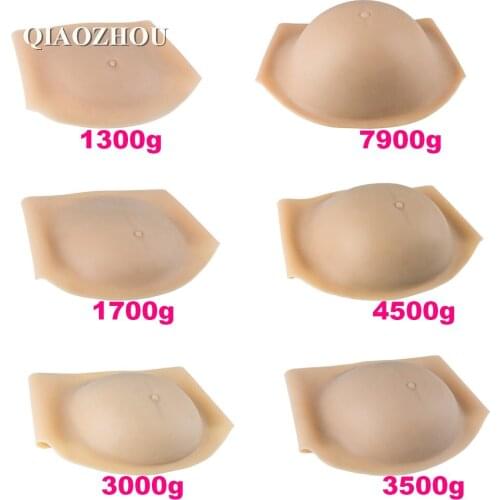 2~3 months silicone fake belly 1300g realistic artificial pregnant cosplay crossdressing