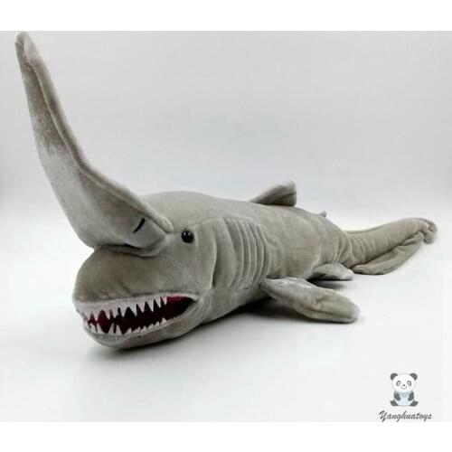 Rare Stuffed Animal Model Soft Goblin Shark Model Real Life Plush Toys For Children Gifts Stores