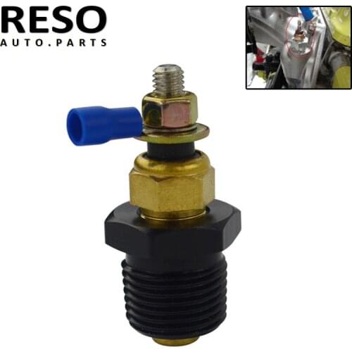 RESO--K-Swap K20 K24 Coolant Temp Sender Sensor Adapter with Fittings Adaptor 3/8-1/8 NPT For Honda Civic CRX Integra Acura