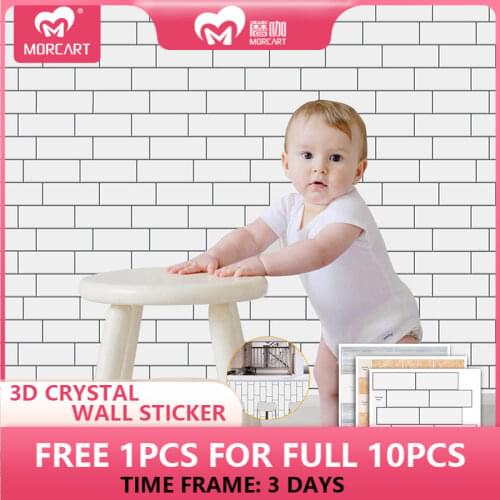 Self Adhesive Wall Hanging Decorative 3d Tile Sticker Waterproof Peel and Stick Backsplash Subway Tiles for Kitchen Bathroom