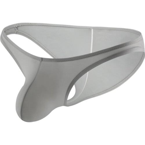 Sexy Gay Underwear Mens Briefs Ice Silk Panties Man Breathable Low Rise Penis Pouch Underpants Male Bikini Ropa Interior Homme