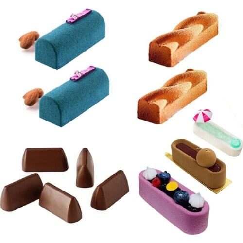 3D Silicone Mold for Mousse French Cake Decorating Tools DIY Non-stick baking Mould Cake Muffin Pudding Molds