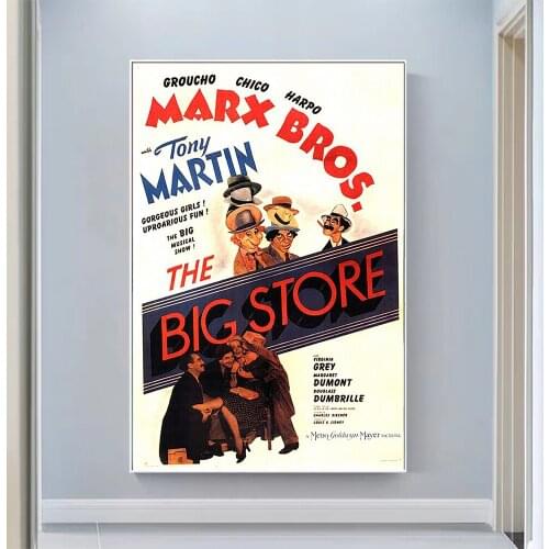 V0488 The Big Store Vintage Classic Movie Wall Silk Cloth HD Poster Art Home Decoration Gift