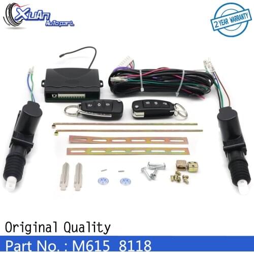 Xuan 615 8118 24V Universal for Truck Remote Control Vehicle Keyless Entry System 2 Doors Central Door Lock Locking Alarm System
