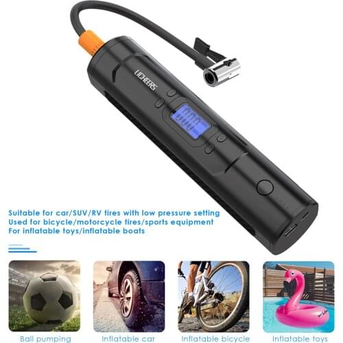 12V Electric Car Pump 150 PSI Tire Inflator LCD Display Portable Compressor Digital Car Tyre Pump for Car Bicycle Tires Balls