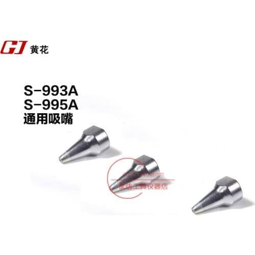3PCS 1.0 1.5 2.0MM Electric Vacuum Desoldering Pump S-993A S-995A pump suction tin electric suction tin gun tip bit