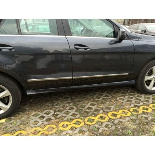 Chrome Car Styling Door Body Molding 4Pcs Strips Trims Accessories For Mercedes-Benz GLE M-Class W166 C292 Wagon Coupe Protecter