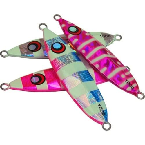 5PCS Deep sea Jigging Slow Jig Fishing Ocean Boat Rock Beach Jigbait Spoon Lure Hook baits 60g 80g 100g