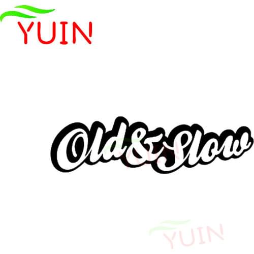 Car Sticker Old and Slow Decal Auto Decorative Accessories Creative Sunscreen Waterproof Decals PVC Body Windows Stickers