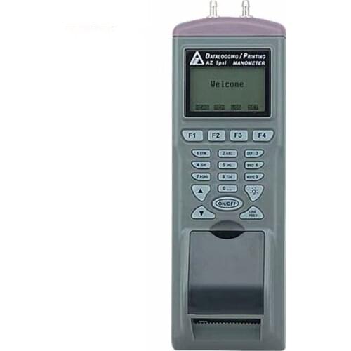 AZ9835 Digital Pressure Gauge Datalogger Differential Tester Built-in Printer RS232 Interface Range 0~5Psi