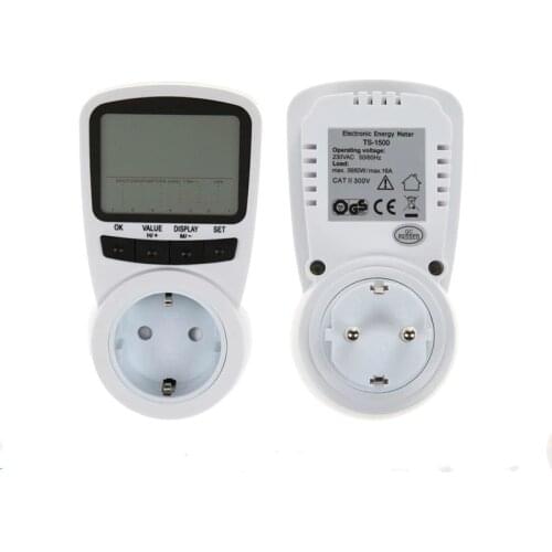 EU AU UK US Plug Digital Power Energy Voltage Watt Current Meter Monitor Checker Tester Analyzer Electric Energy Meter Socket