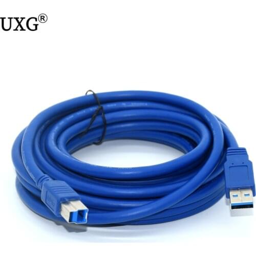 USB Printer Cable Type A Male To B Male Scanner USB 3.0 2.0 Extension Printer Cable For Canon Epson HP HDD 0.3M 0.6M 1M 3M 5M