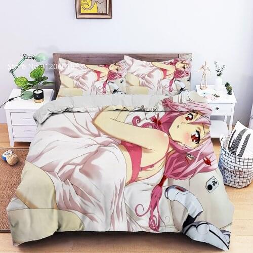 Guilty Crown Bed Quilt Cover For Children Teen Bedding Set Single Queen Double Duvet Cover For Bedroom Bedspread (No Sheets)