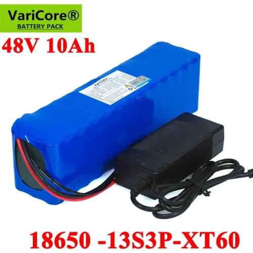VariCore e-bike battery 48V 10ah 6ah 18650 13S3P li ion battery pack bike conversion kit bafang 1000w and charger XT60 T Plug