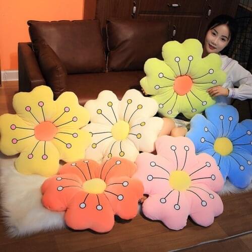 Soft Plush PP Cotton Pillow Girl Heart Living Room Sofa Window Sun Flower Cushion Backrest Super Cute Toys
