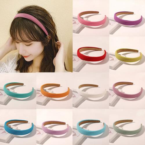 Hairband New Fashion Women Thick Sponge Velvet Headband Ladies Hair Band Hoop DIY Hair Accessories Candy Color Head Hoop