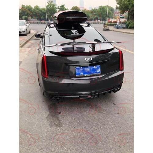 APPLICABLE TO CADILLAC ATS ATSL Carbon Fiber Tailfins, fixed wind wings, spoiler car body kit auto parts hatchback general