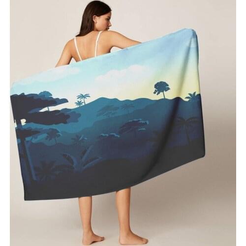 Dropshipping Beach towel Quicky-dry Microfiber Bath Towels Beach cushion 140x70cm bath towel Yoga mat sand free Beach towel