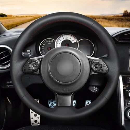 DIY Hand-stitched Customization Anti-Slip Wear-Resistant Steering Wheel Cover For Subaru BRZ 2016 -2020 Car Interior Decoration