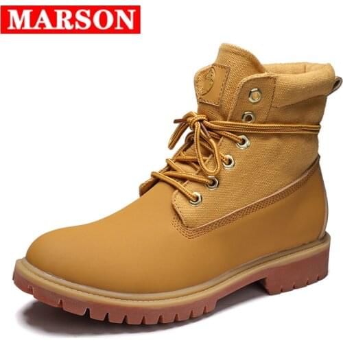 STRONGSHEN Men's Motorcycle Boots