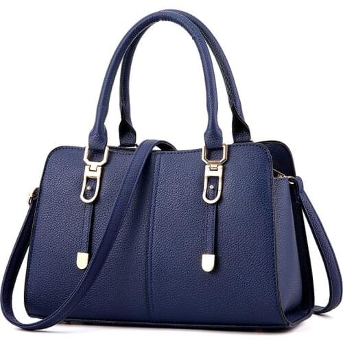 2017 Hot Sale High Quality Pu Leather Handbag For Women Korean Simple Stylish Large-capacity Womens Bag Sweet Ladies Shoulder