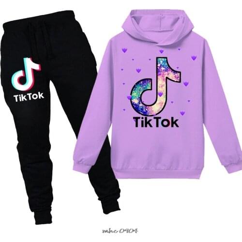 Tik Tok Hoodie + Pants 2Pieces/Set Baby Boys Clothes for Children Casual Outfits Infant Tracksuit Fall Kids Clothing