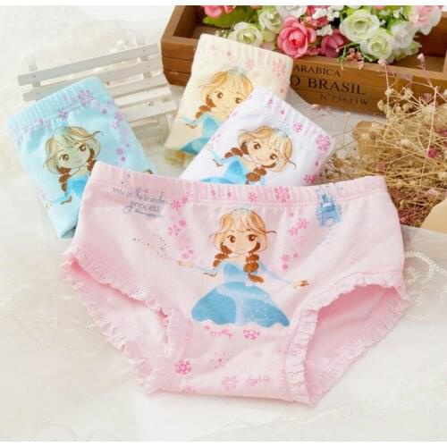 10 Pcs/lot Girls Panties Underwear Cotton Princess Underwear Girls Panties Cute Princess Underwear