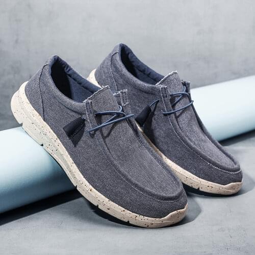 Men Shoes Casual Denim Male sneaker Slip on Loafers Male Canvas Shoes Breathable Soft Flat Driving Shoes casual Zapatos Hombre