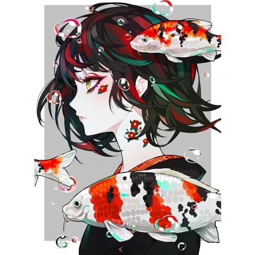 Game Animation Tokyo Lovely Girl Girl for Motorcycle Car Sticker Windshield KK Vinyl Decals Waterproof PVC JDM JEEP Van