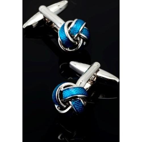 High quality French male color brand new fashion gift Cufflinks twist cufflinks, 3 double packaged for sale