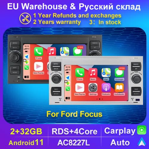 2G RAM 32G ROM 2 din Android Car GPS For Ford Mondeo S-max Focus C-MAX Galaxy Fiesta transit Fusion Connect kuga NO DVD PLAYER
