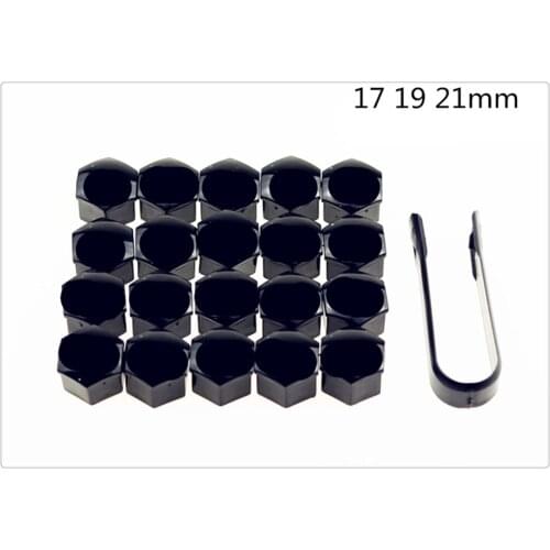 20Pcs universal 17 19 21mm tire nut bolt protection cap car shape for Hyundai HND-3 Veloster i10 LPI 30blue R cee d ix