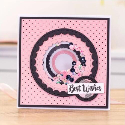 2021 New Round Shape DIY Craft Metal Cutting Die Scrapbook Embossed Paper Card Album Craft Template Stencil Dies Embossing