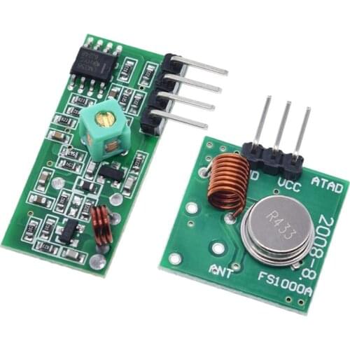 433Mhz RF Wireless Transmitter Module and Receiver Kit 5V DC Wireless For Arduino Raspberry Pi /ARM/MCU WL Diy Kit