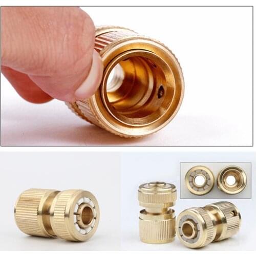 50% Dropshipping!!Tap Quick Connector Car Auto Washing Water Stop Hose Pipe Brass Accessory