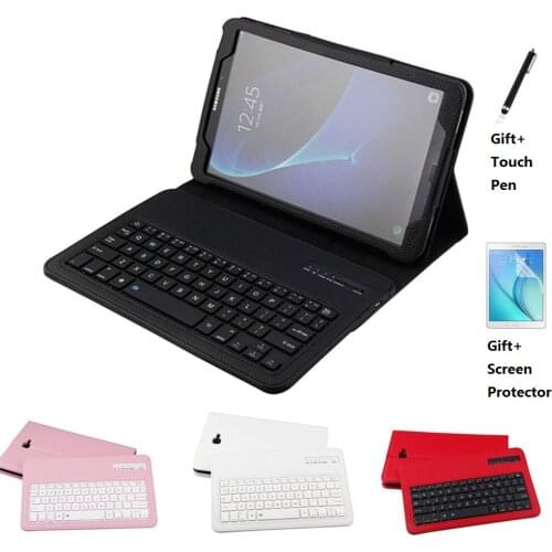 PU Leather Case with Bluetooth Keyboard Cover for Samsung Galaxy Tab A A6 10.1 2016 T585 T580 T580N Cases