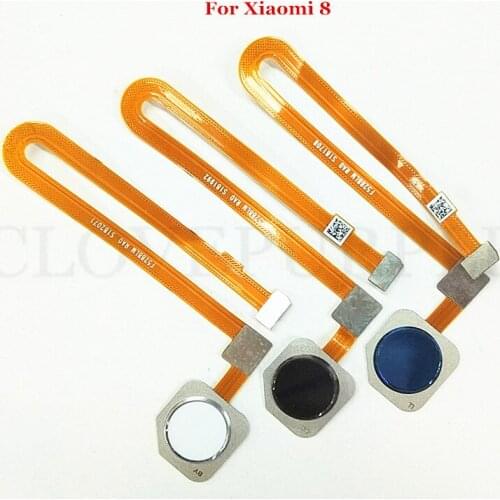 Fingerprint Scanner Home Button Flex Cable Touch ID Sensor Return Flex Cable Repair Parts for Xiaomi 8 Mi8 Mi 8