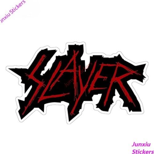 SLAYER Vinyl Sticker Decal Metal Vinyl Bumper Rearview Mirror Side Decal DIY Car Styling SUV Fine Decal Decor Graphic PVC13x8cm