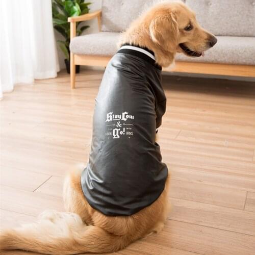 Dog Clothes Large Dog Jacket Leather Best Dog Coat Winter Warm Dog Clothes For Large Dogs
