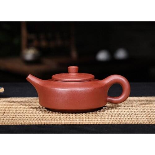 By the manual refined ore bordeaux quality violet arenaceous mud Zhou Pan teapot wholesale wechat business agent