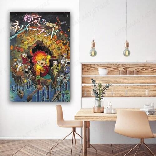 The Promised Neverland Poster Anime Canvas Print Wall Painting Home Decoration