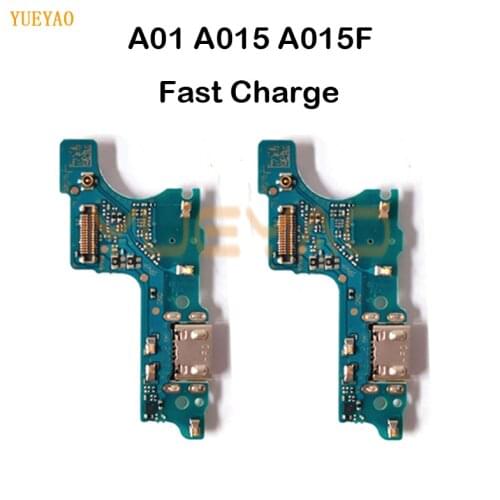 A015 Charging Board For Samsung A01 Micro USB Charger Charging Port Connector Flex Cable A015F Mic Microphone Tracking