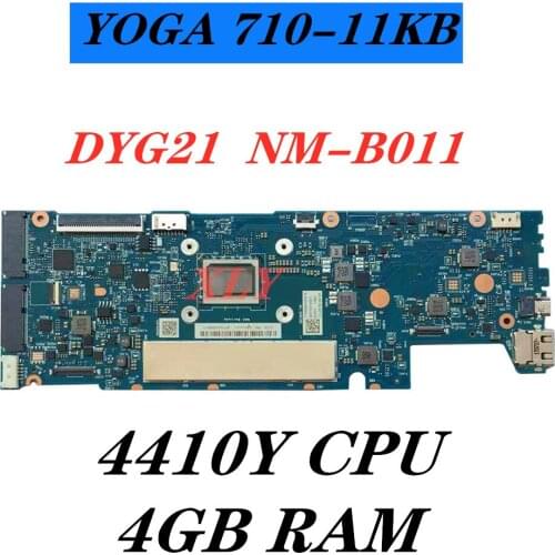 For Lenovo YOGA 710-11IKB original mainboard NM-B011 Laptop motherboard 4G-RAM 4410Y 100% Tested Fast Ship