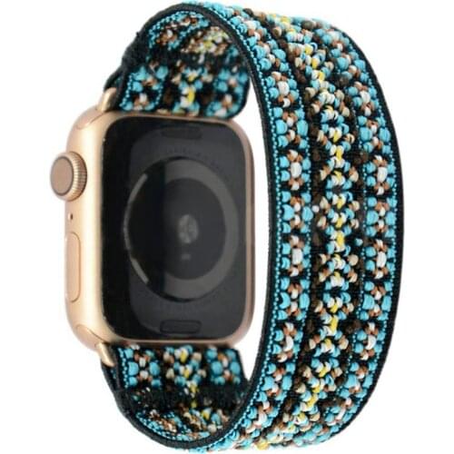 Scrunchie Strap for apple watch band 40mm 44 mm iwatch band 42mm 38mm girl women Stretchy bracelet apple watch series 5 4 3 2 38