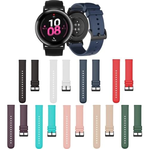 Soft Silicone Watch Strap Band For Huawei Watch GT2 42mm Replacement band for Honor MagicWatch 2 42mm strap